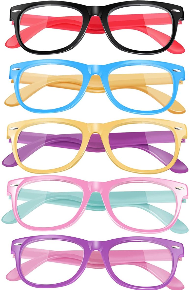 Kids Blue Light Blocking Glasses, Anti Eyestrain & UV Protection Age 3-14 (Silicon)