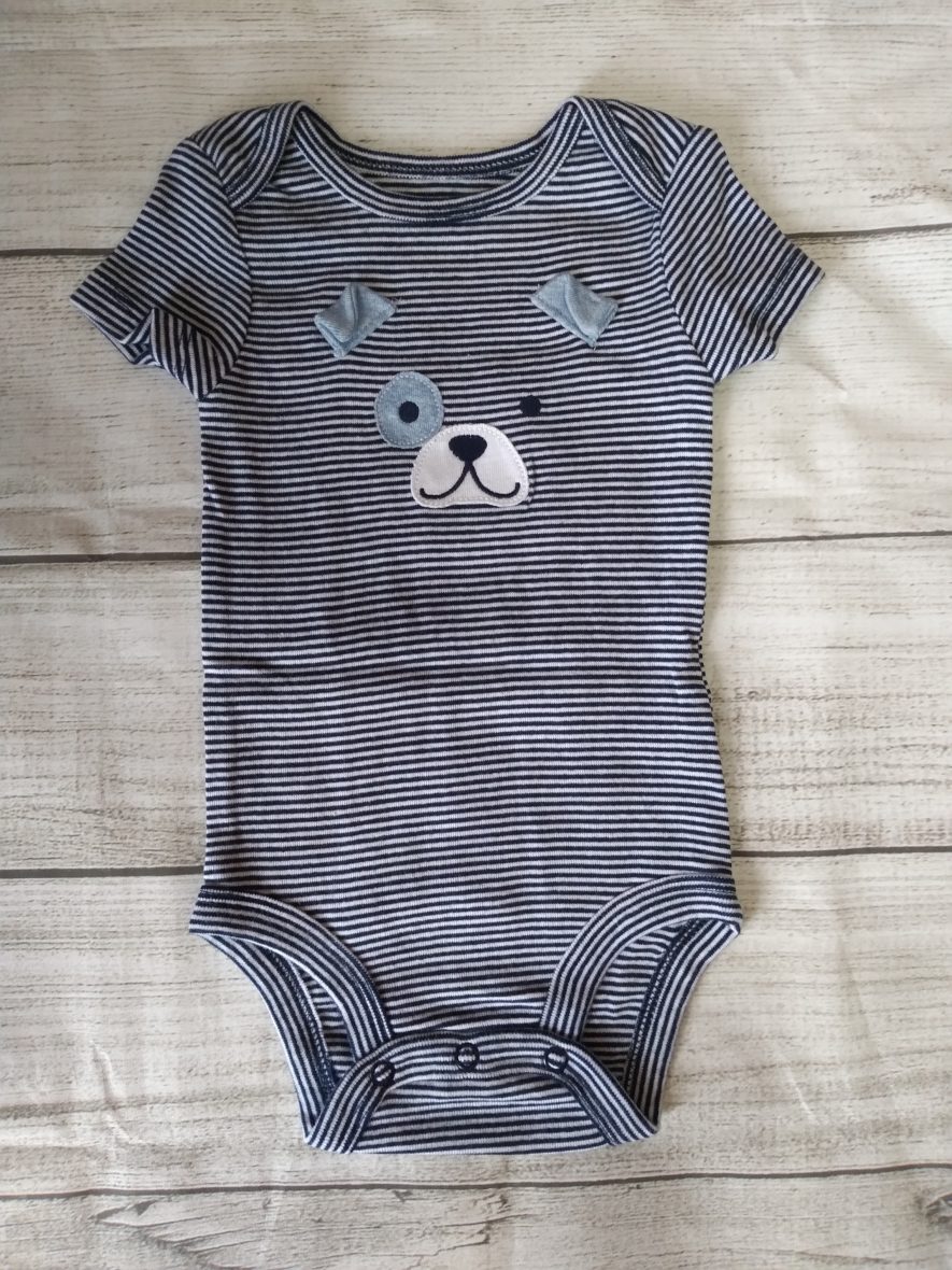 Carter’s Baby Boy Onesie – Puppy Stripe