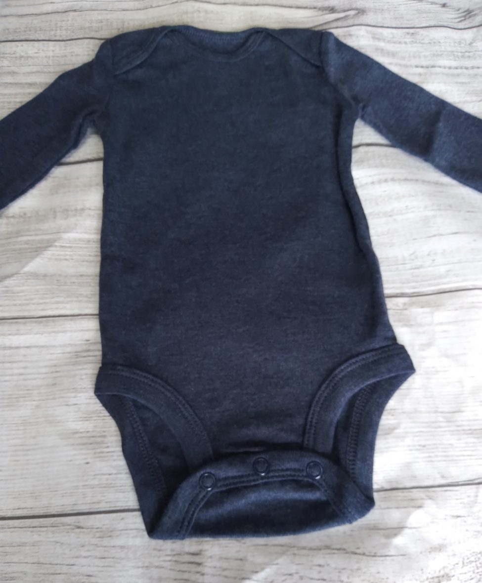 Carter’s Baby Boy Long Sleeve Onesie – Navy Blue