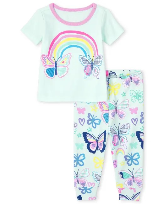 Children's Place Toddler Girls Butterfly Snug Fit Pajamas - IBIS Kids