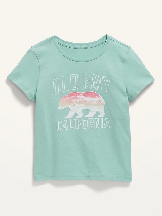 Old Navy Girls Short Sleeve Logo - Graphic Tee - IBIS Kids