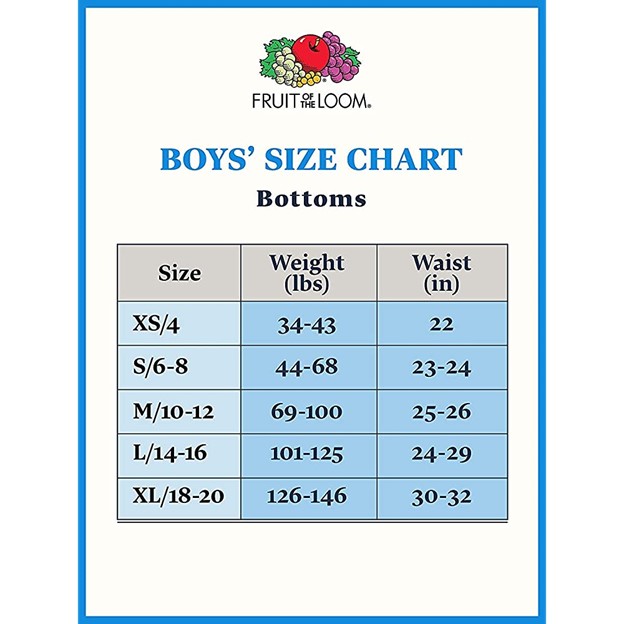 Fruit of The Loom Boys Tag Free Cotton Boxer Brief - 7 Pack - IBIS Kids