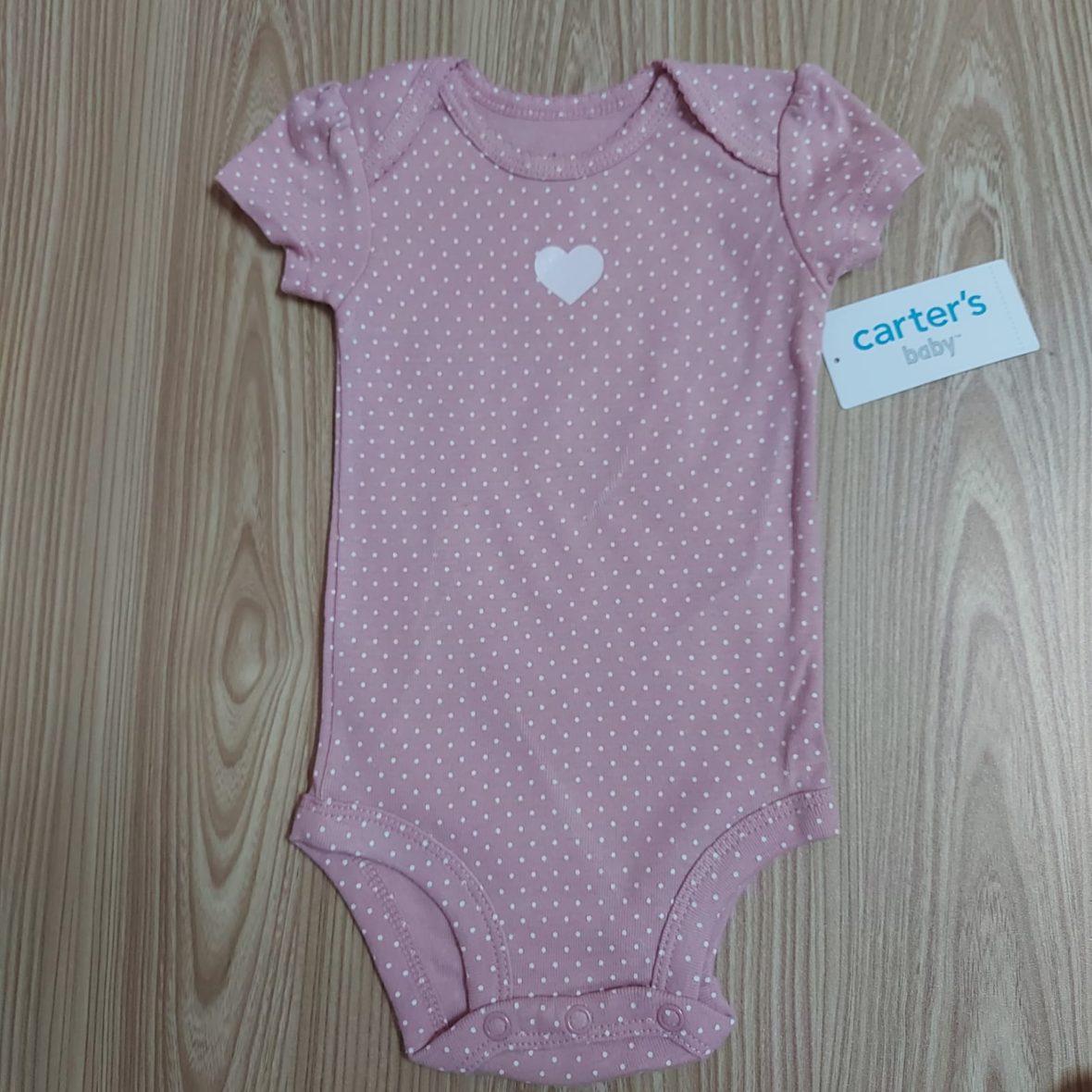 Carter’s Baby Girl Onesie – Heart/Polka Dot