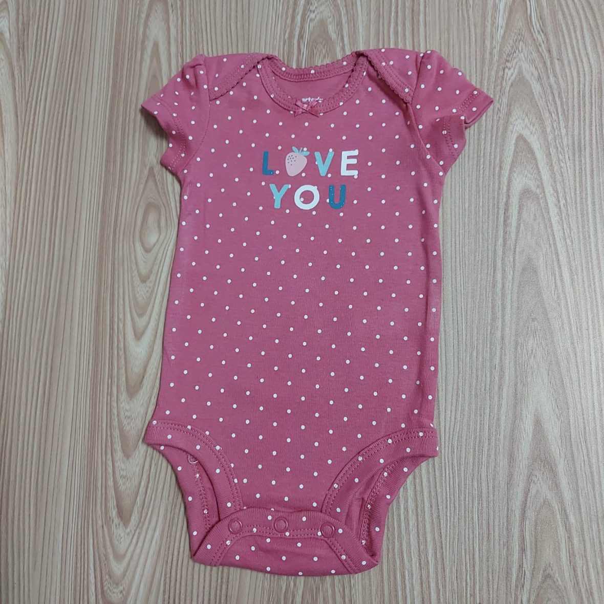 Carter’s Baby Girl Onesie – Polka Dot/Love You