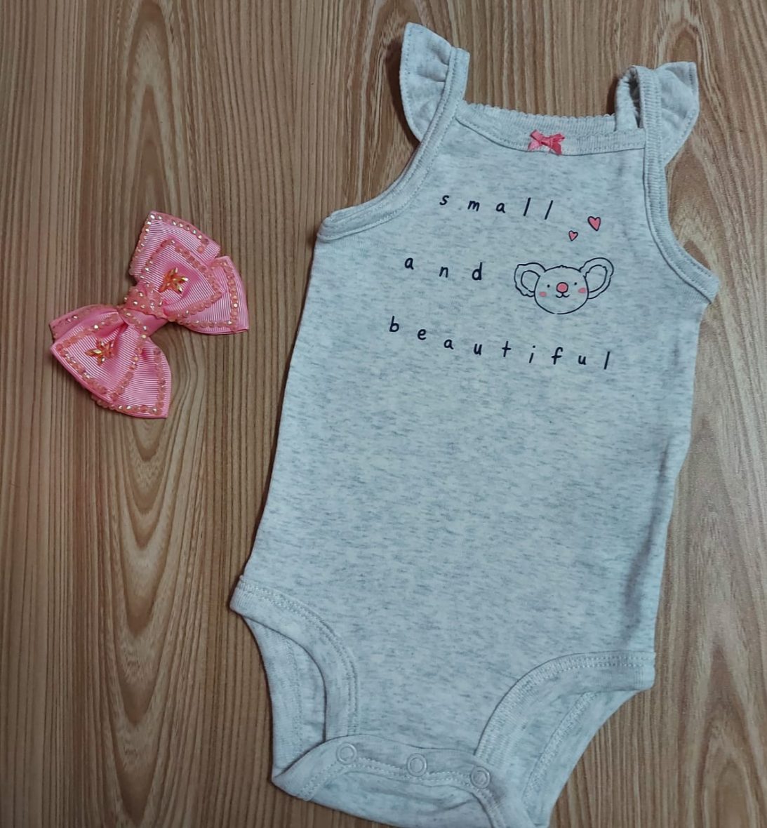 Carter’s Baby Girl Sleeveless Onesie – Grey