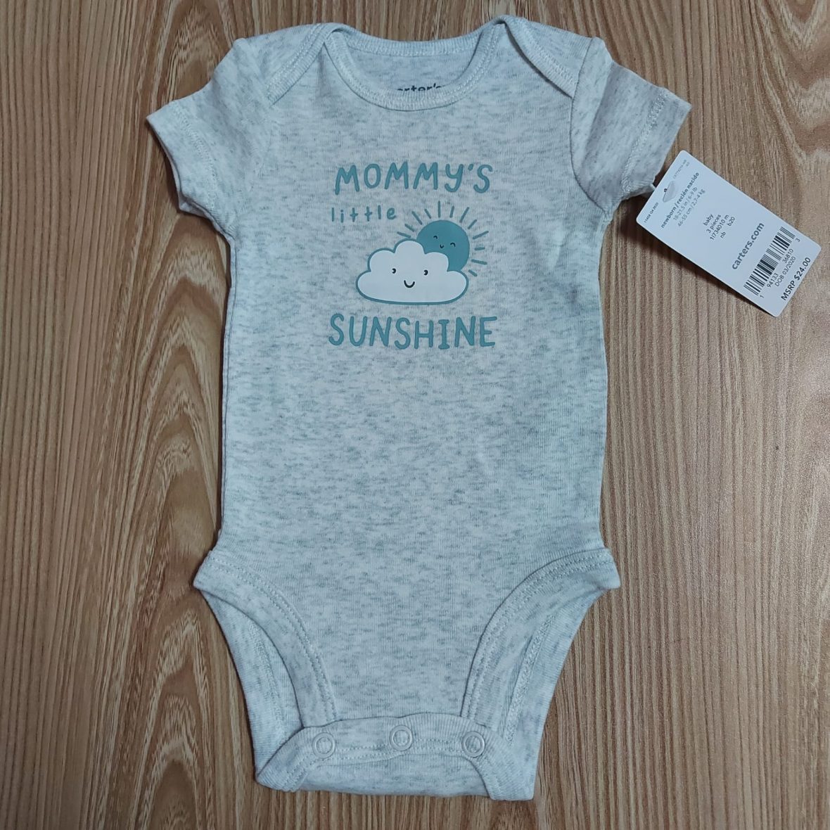 Carter’s Baby Unisex Onesie – Mummy’s Sunshine/Grey