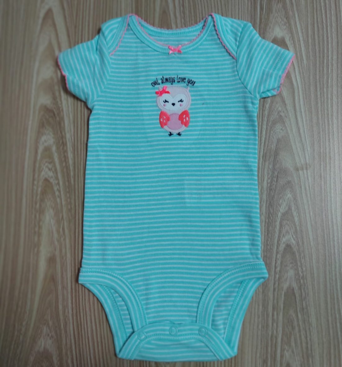 Simple Joy By Carter’s Baby Girl Onesie – Mint/Owl