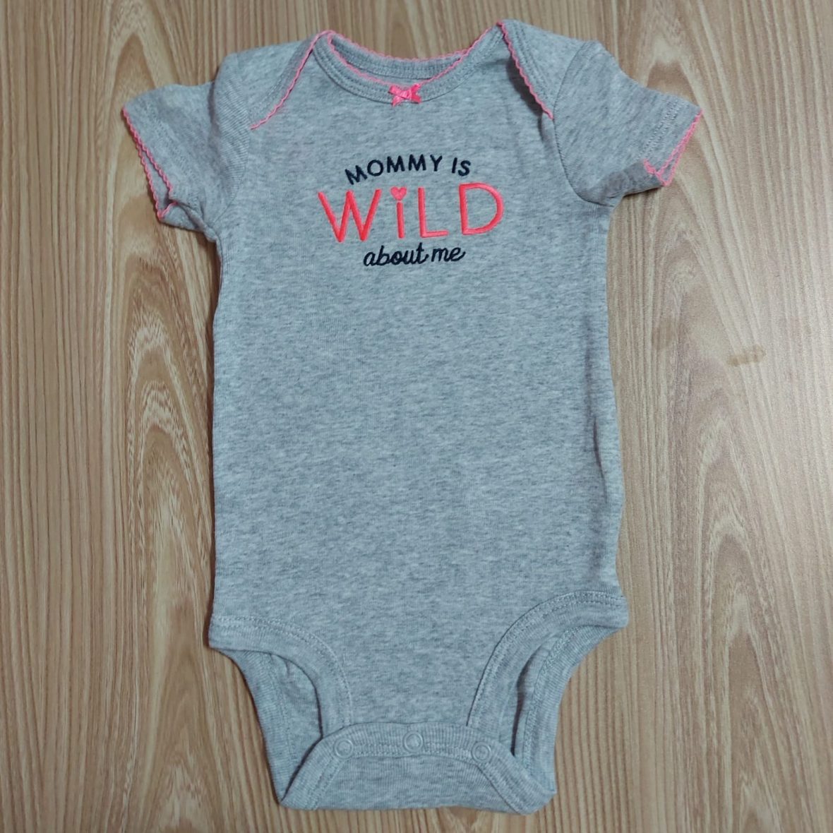 Simple Joy By Carter’s  Baby Girl Onesie – Grey