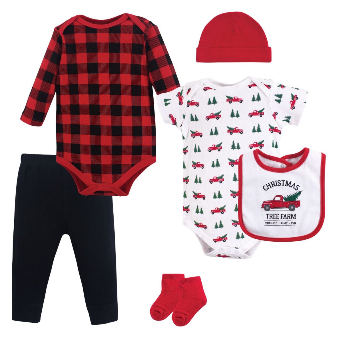 Baby Boy Christmas Bodysuit & Pants Set