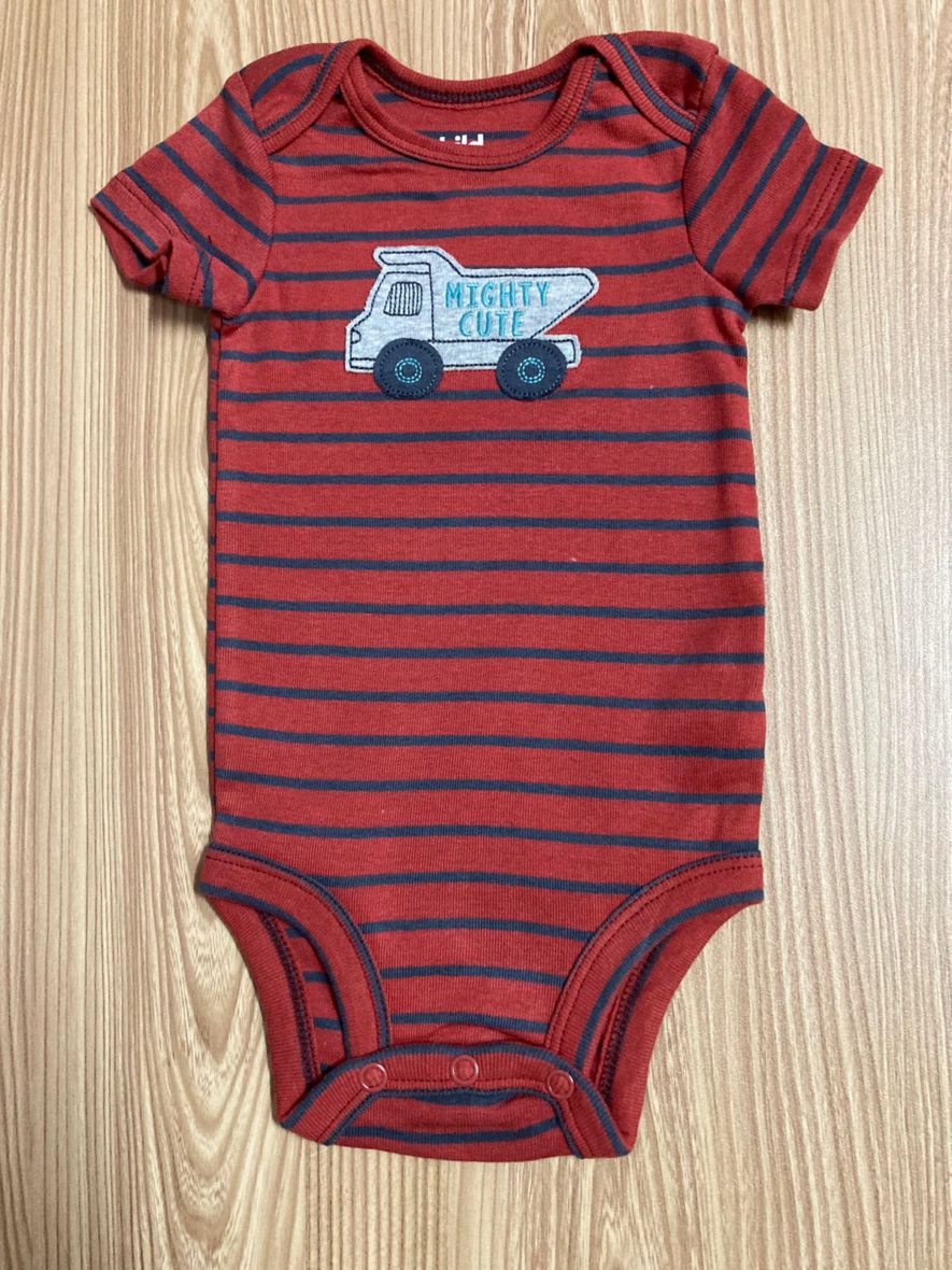 Child of Mine By Carter’s Baby Boy Red Striped Onesie