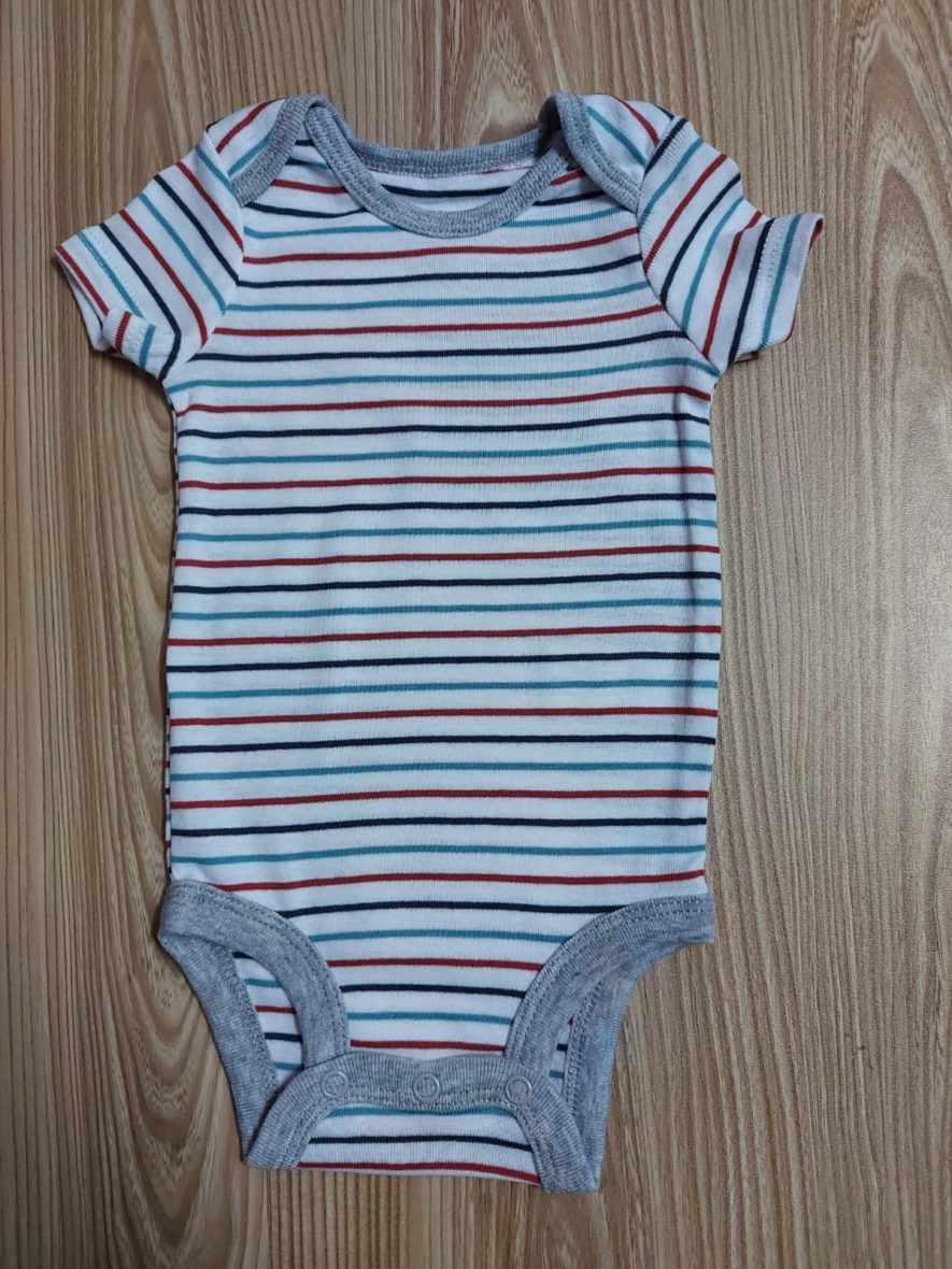 Child of Mine By Carter’s Baby Boy Onesie – White Striped