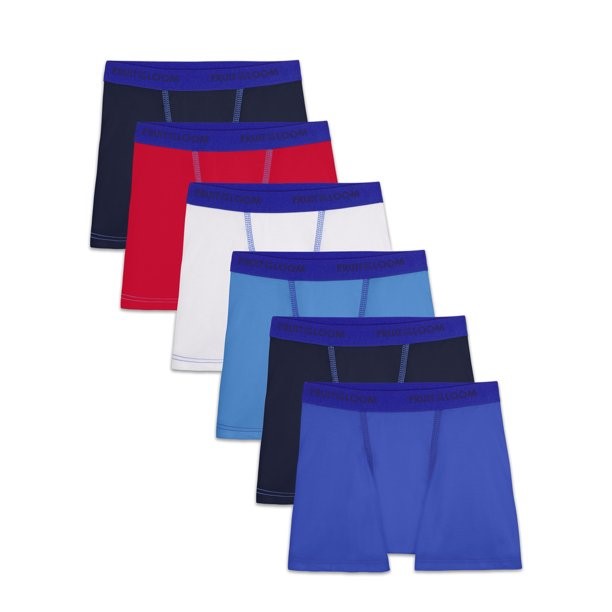  Fruit of the Loom Boys' Brief (Pack of 6), Assorted