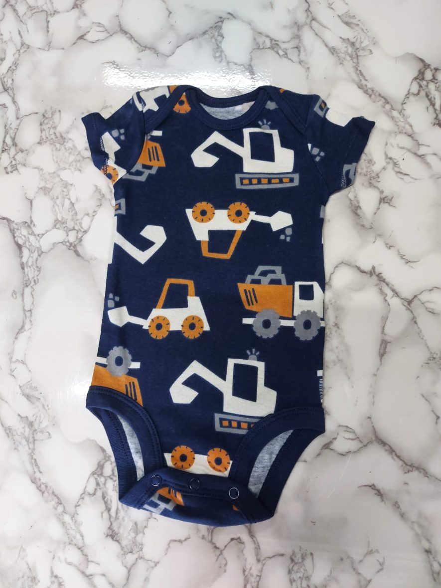 Carter’s Baby Boy Onesie – Navy/Trucks