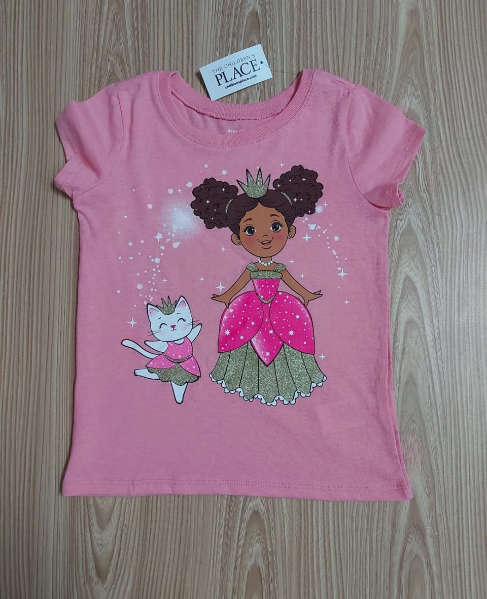 Children’s Place Toddler Girls Pink Princess Graphic Tee