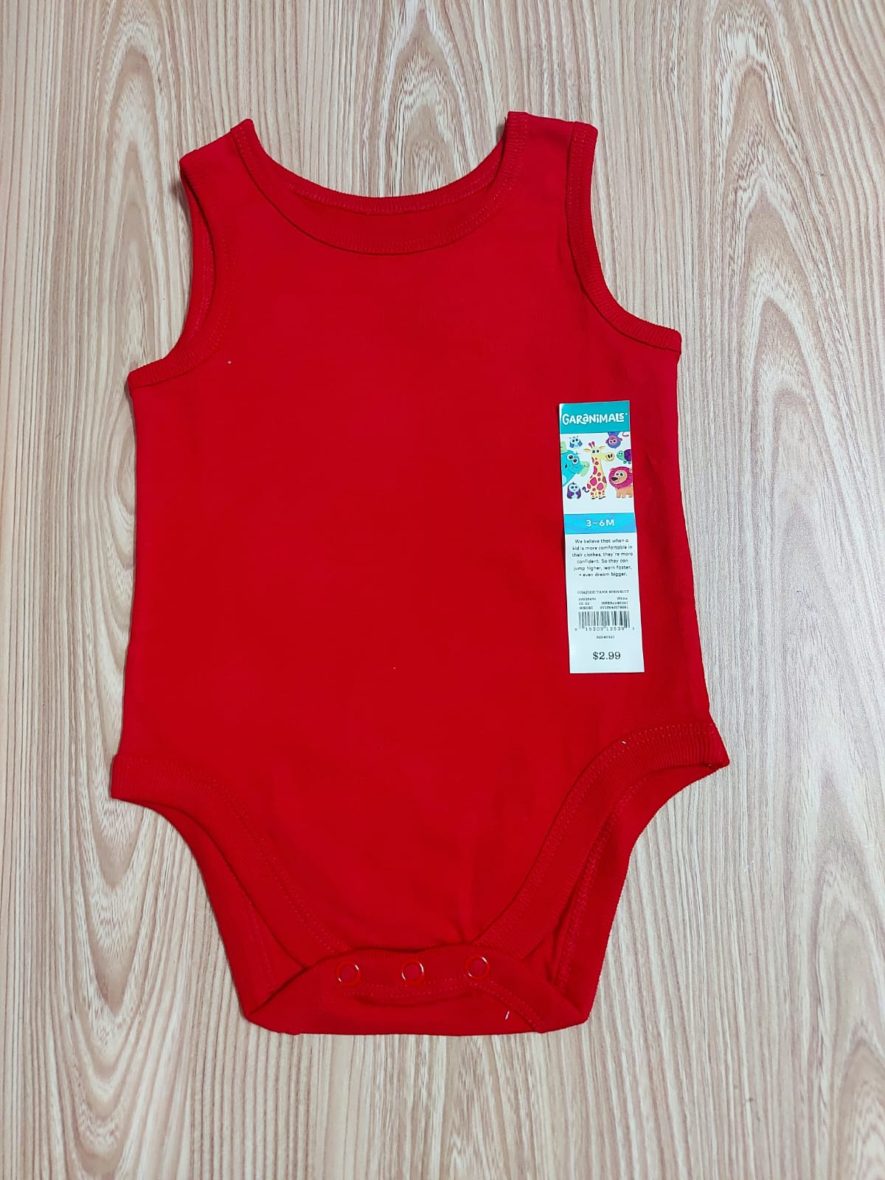 Garanimals Baby Boy Red Sleeveless Onesie