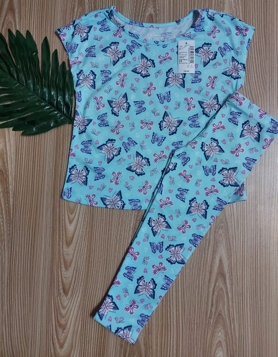 Children’s Place Toddler Girls Butterfly Top & Leggings Set