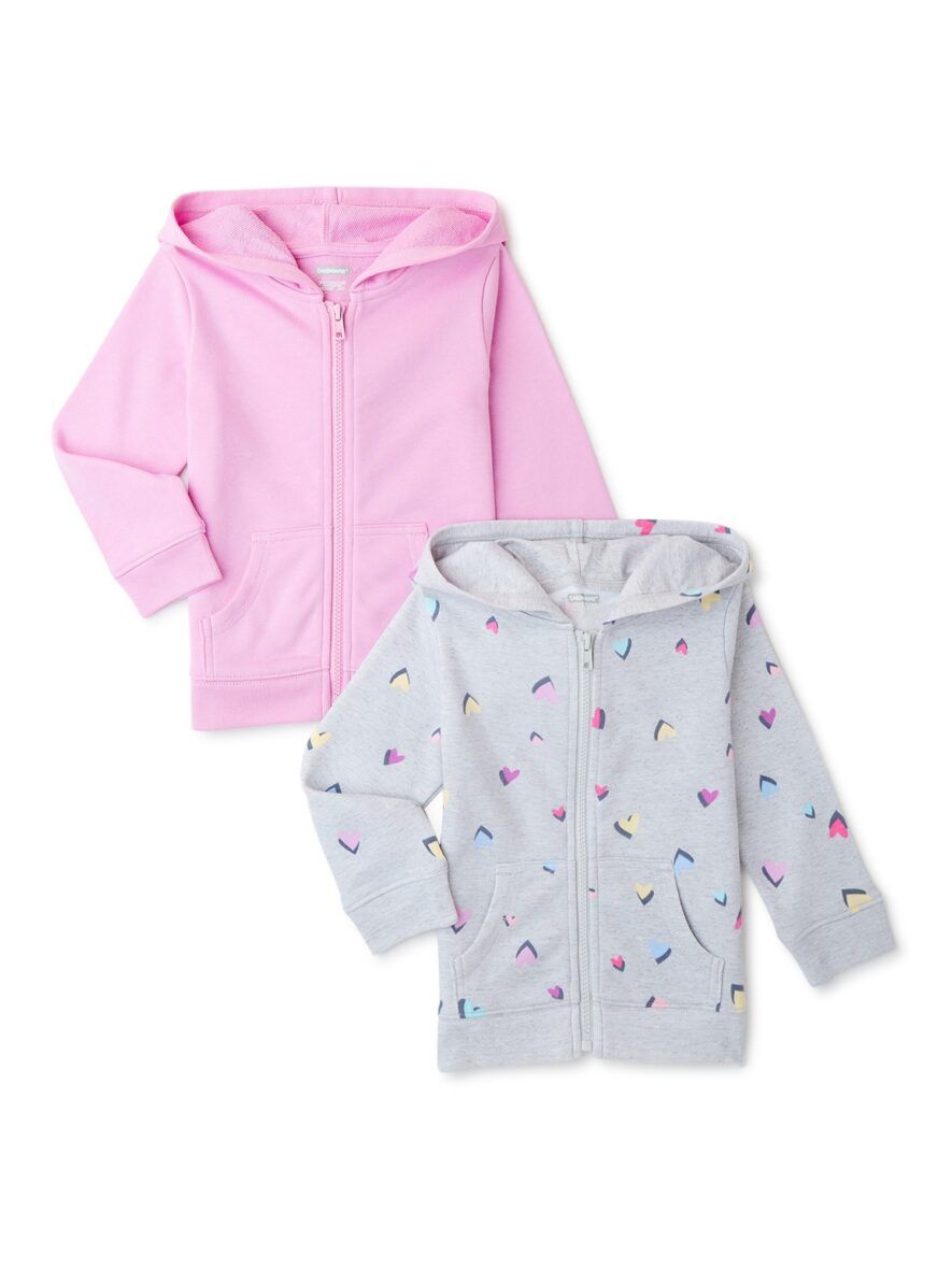 Garanimals Toddler Girls Zip – Up Hoodies – Choose 1 Hoodie (Sold Individually)