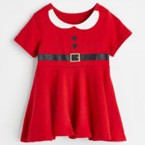 h & m baby girl jersey santa dress
