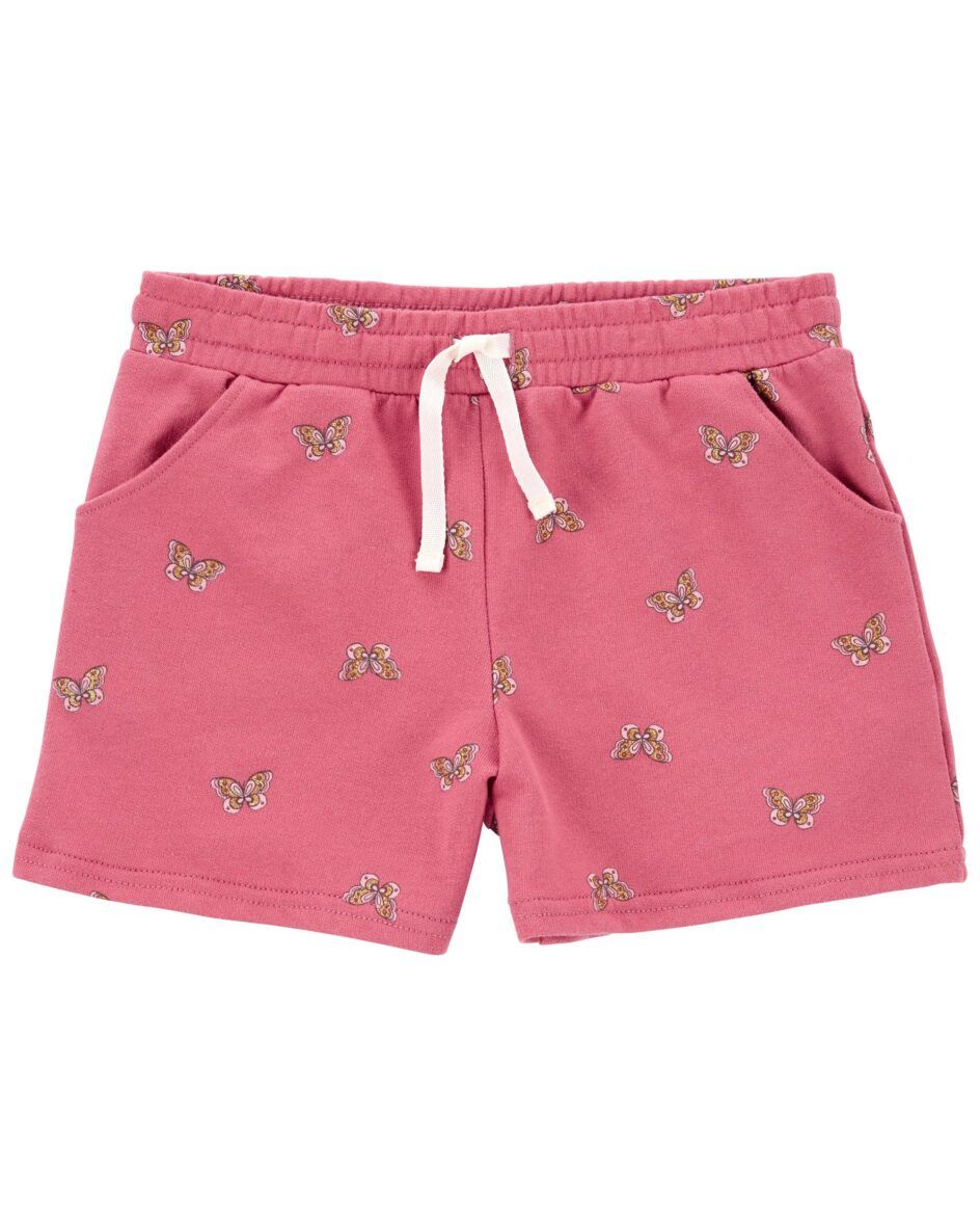 Carter’s Girls Butterfly Pull- On French Terry Shorts