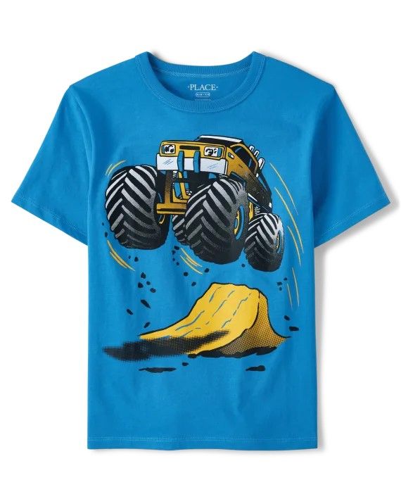 Children's Place Boys Monster Truck Tee - IBIS Kids