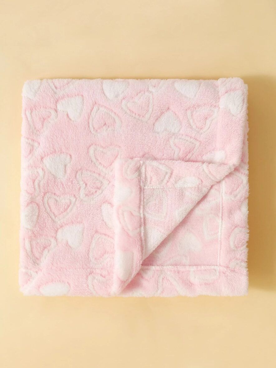 Baby Blanket Pink Hearts