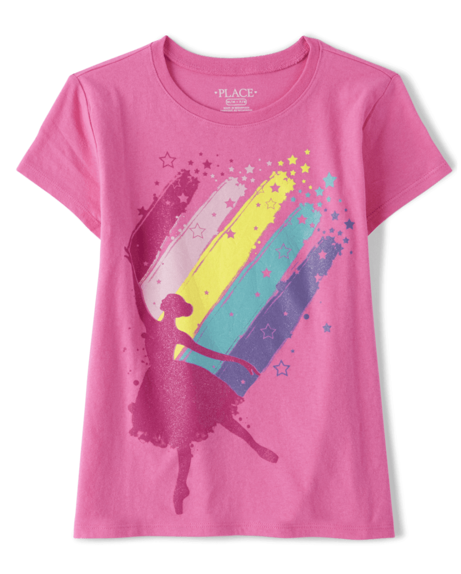 Children’s Place Girls Ballerina Graphic Tee