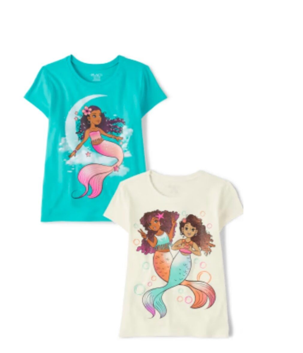 The Children’s Place  Girls Mermaid Graphic Tee 2-Pack