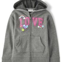 TCP girls love zip up hoodie