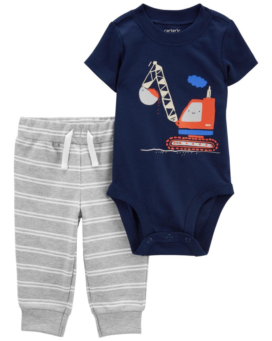 Carter’s Baby Boys 2 – Piece  Construction Bodysuit & Pants Set