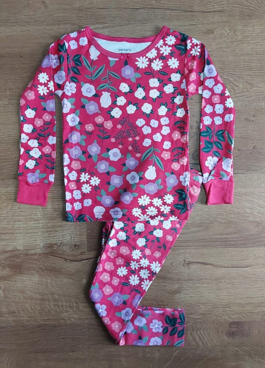 Carter’s Toddler Girls Snug Fit Cotton 2 – Piece Pajamas – Pink Floral