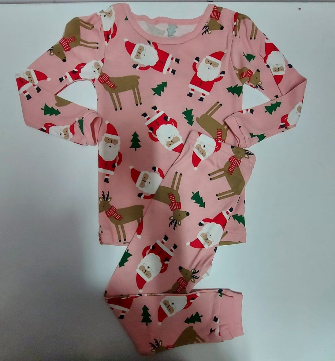 Carter’s Toddler Girls Santa and Reindeer Pajamas