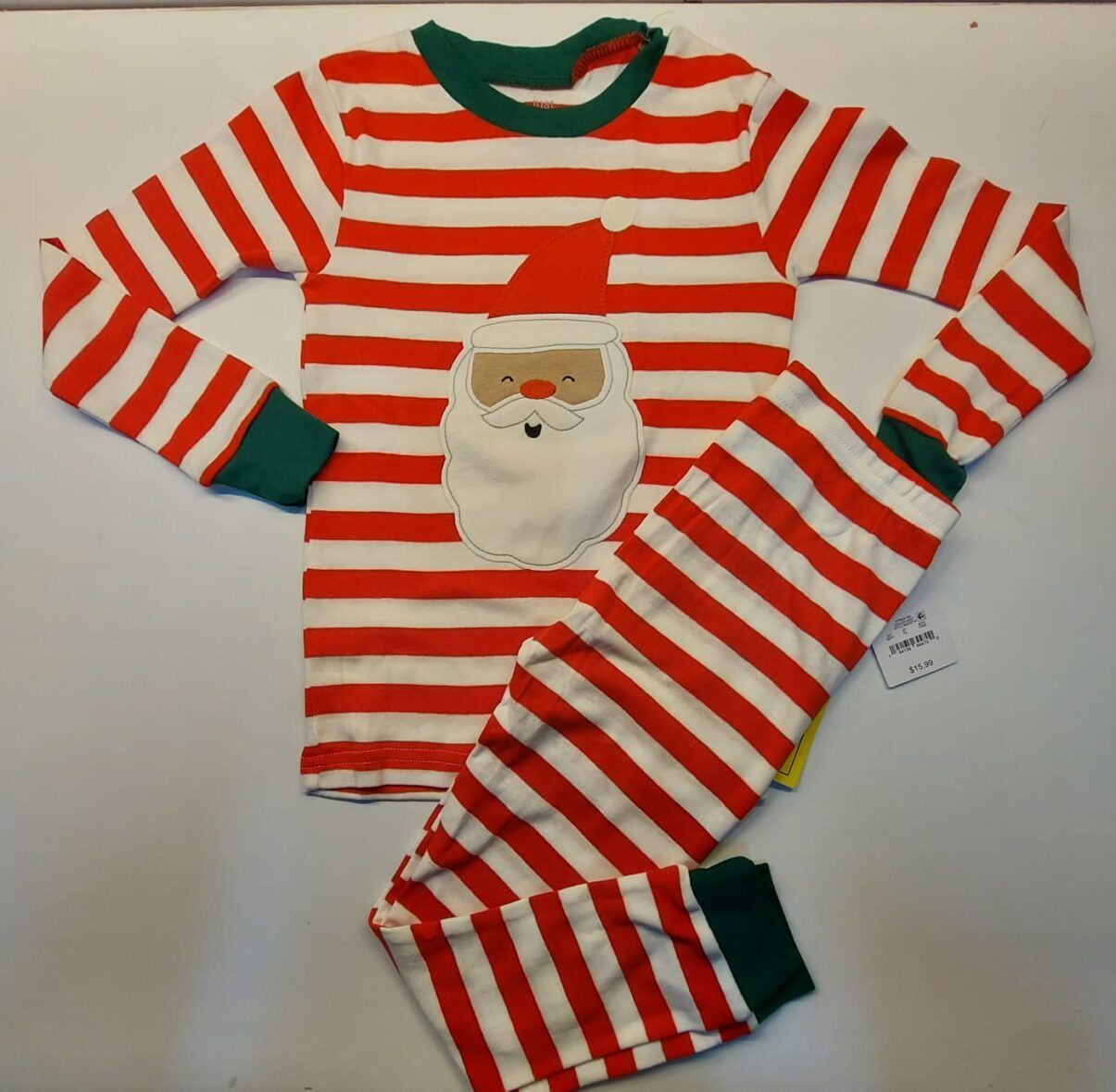 Carter’s Toddler Boys Red Stripe Santa Pajamas – 4T