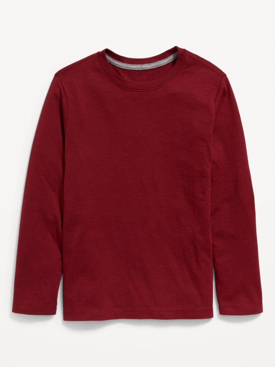 Old Navy Boys Burgundy Long Sleeve Tee