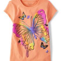 tcp girls rainbow butterfly tee