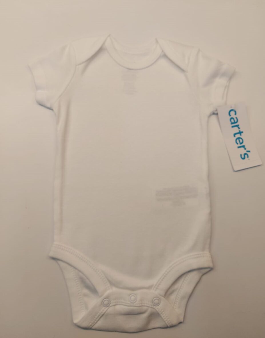 Carter’s Baby Unisex White Short Sleeve Onesie
