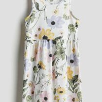 H & M White Floral Dress