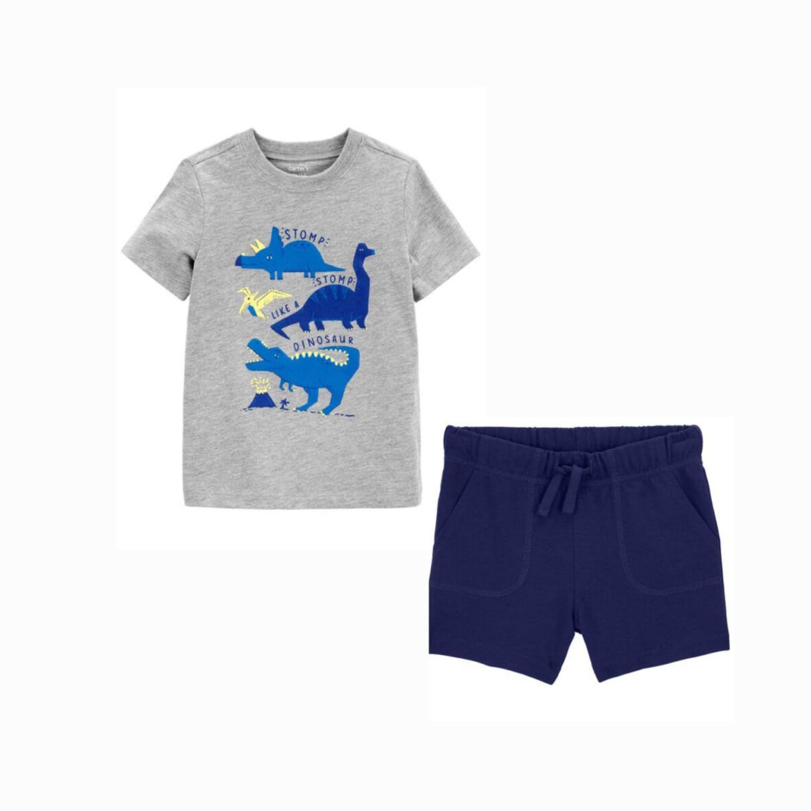 Carter’s Toddler Boys Dino Tee & Shorts 2 – Piece Set