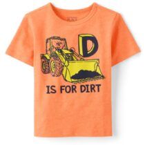 Toddler boys contruction vehicle tee