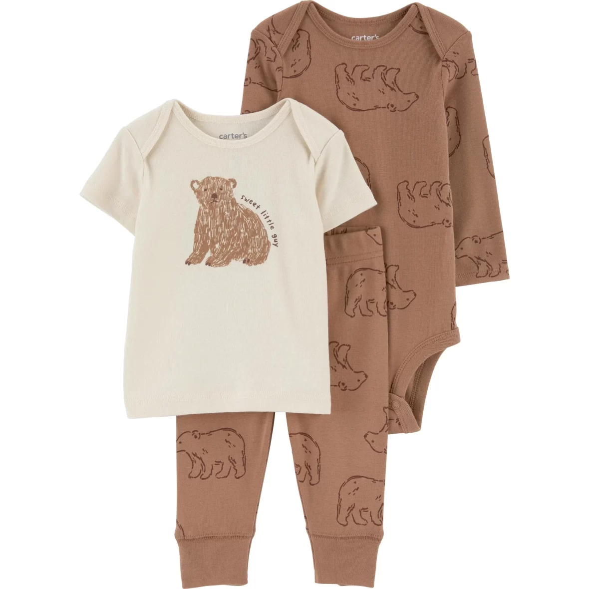 Carter’s Child of Mine Baby Boy 3 – Piece Bear Outfit