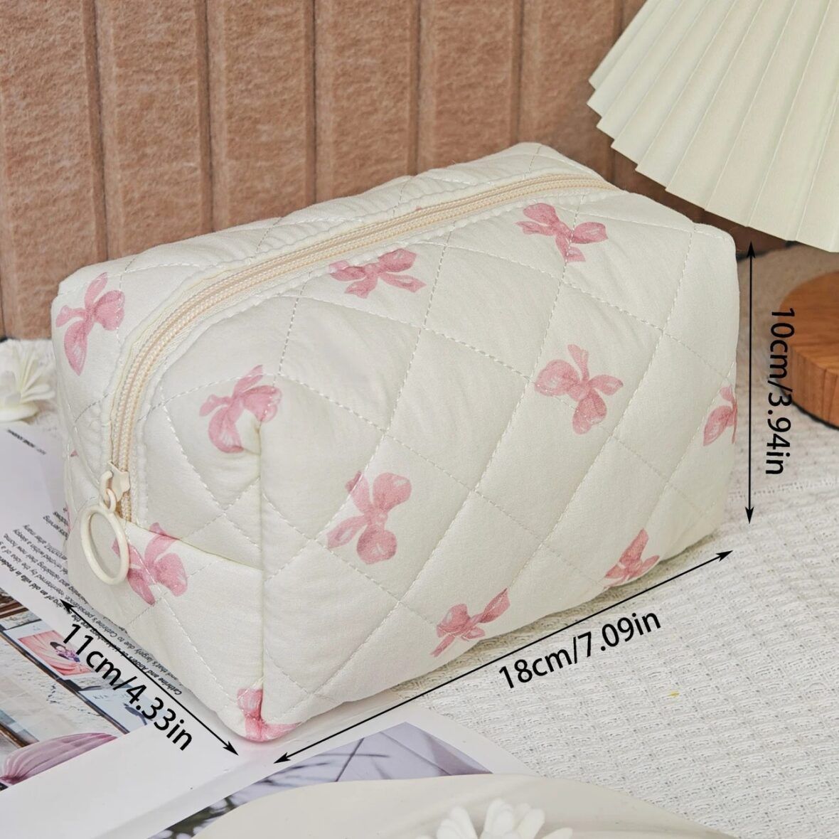 Cosmetic bag measurements