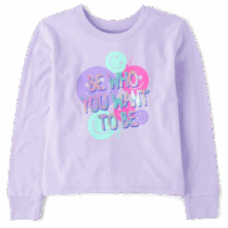 TCP Girls long sleeve be who you want to be