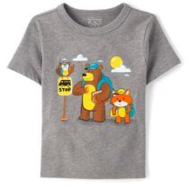 TCP Toddler boys animal bus stop graphic tee