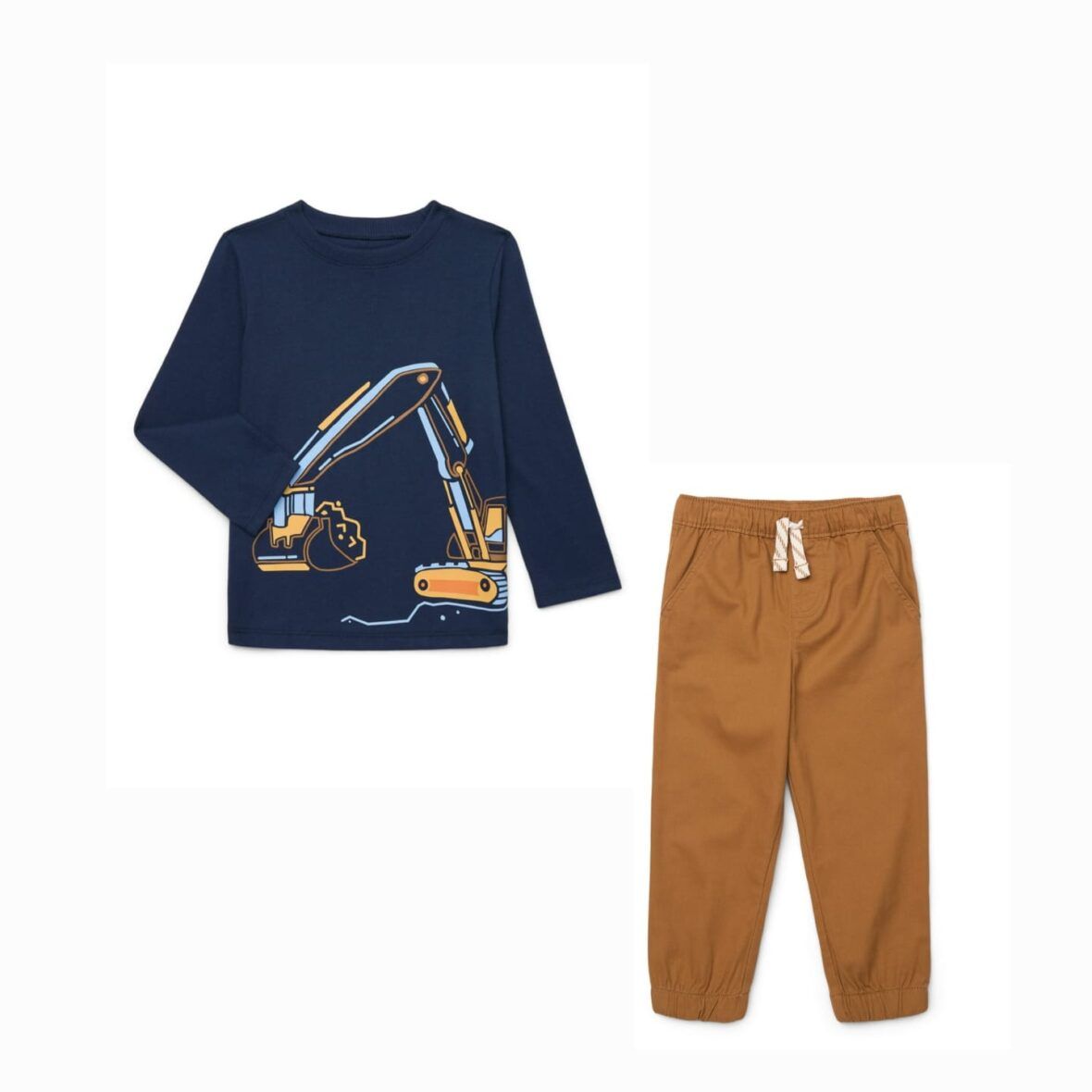Garanimals Toddler Boys Navy Long Sleeve Tee & Jogger Set