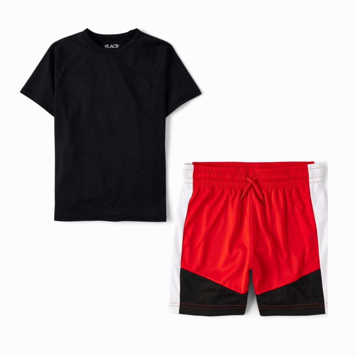 Children’s Place Boys Quick Dry Mesh Tee & Basketball Shorts Set