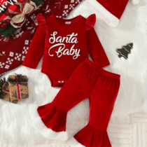 Baby girls santa baby set