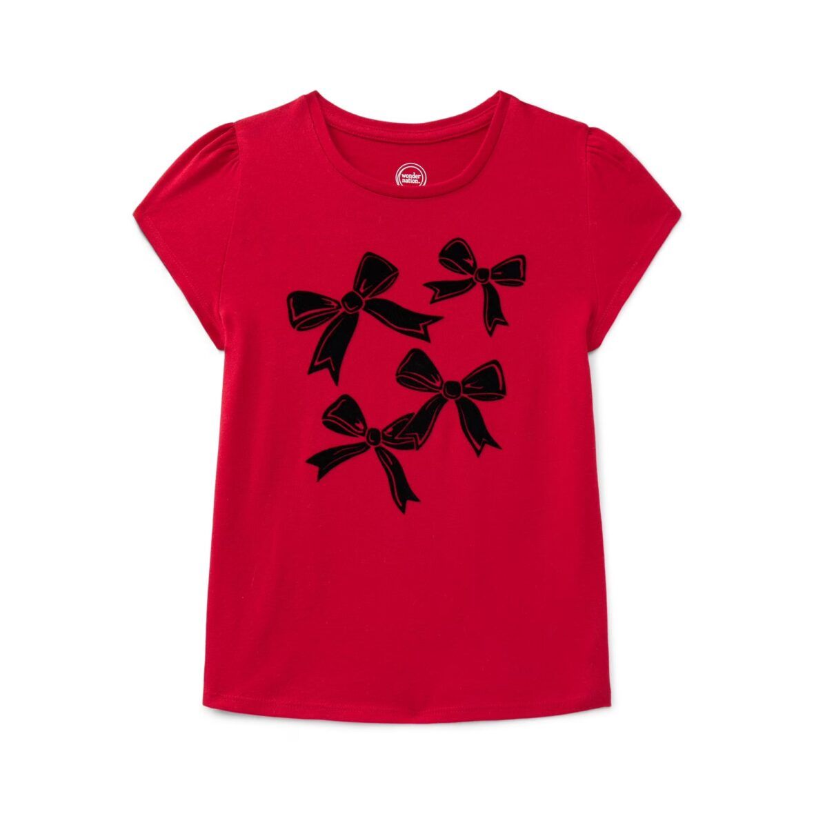 Girls Red bow Top