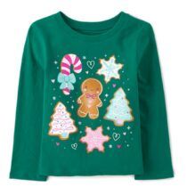 TCP Baby & Toddler Girls Christmas cookie graphic tee