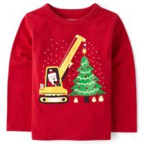 tcp baby and toddler santa construction tee