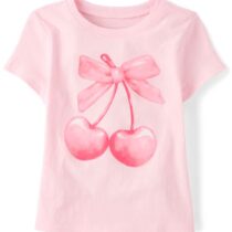 girls heart cherry tee
