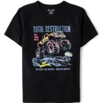 TCP boys monster truck tee black